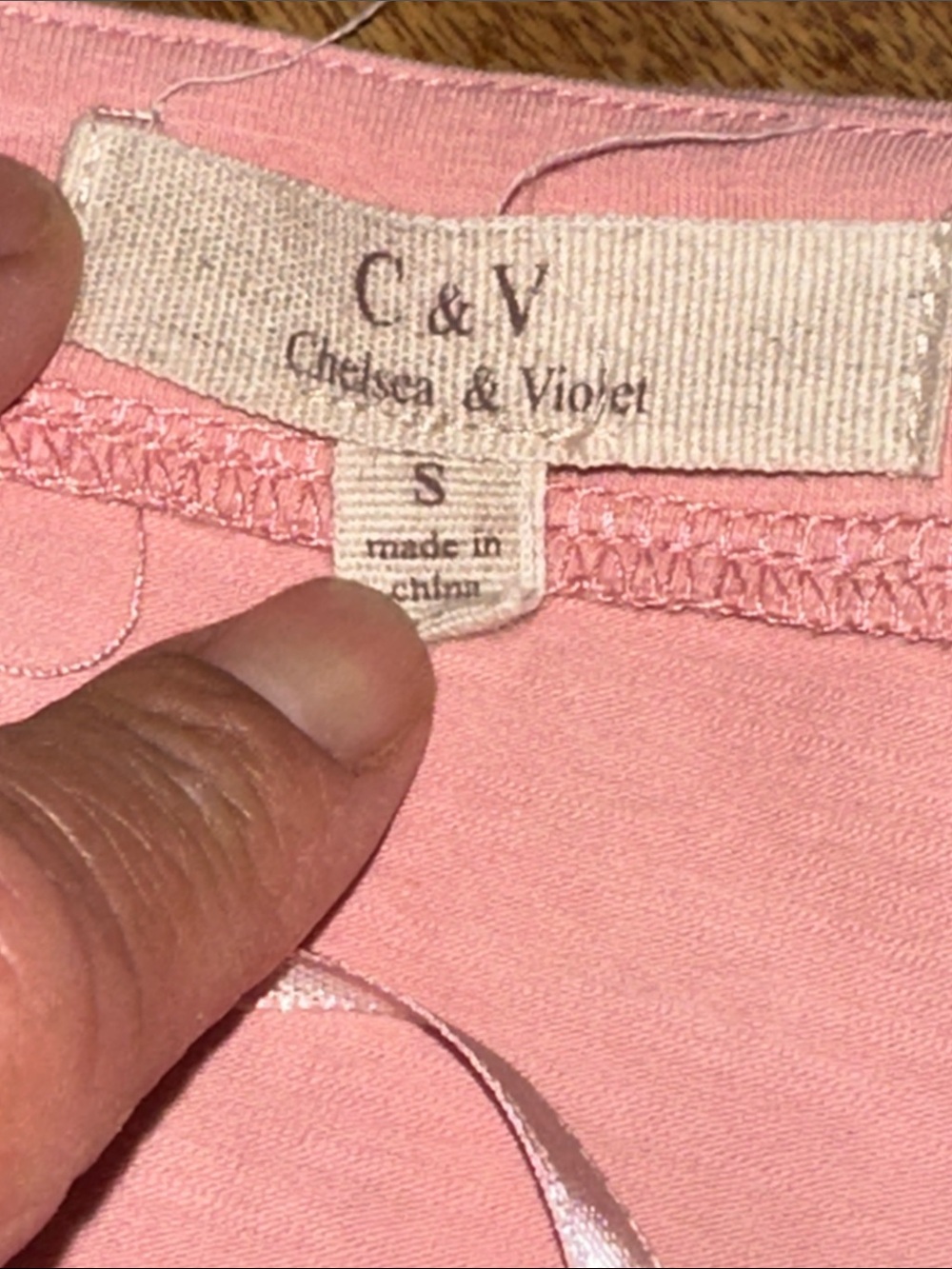 Chelsea & Violet Pink Cropped Button-Front Ruffle Sleeve Top - Picture 7 of 9